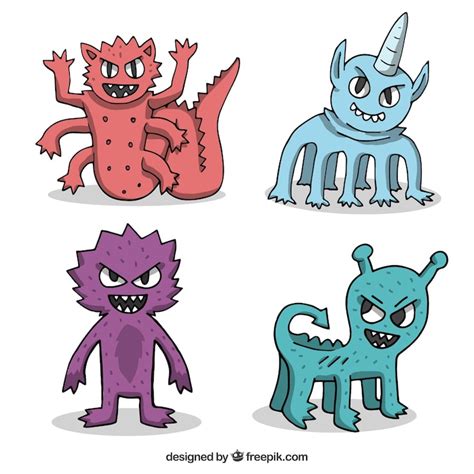 Images de Monstre dessin qui fait peur – Téléchargement gratuit sur Freepik