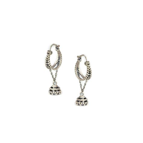 Shaya by CaratLane Allurement Earrings in Oxidised 925 Silver : Amazon ...