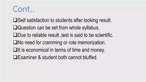 Image result for Merits Objective Test