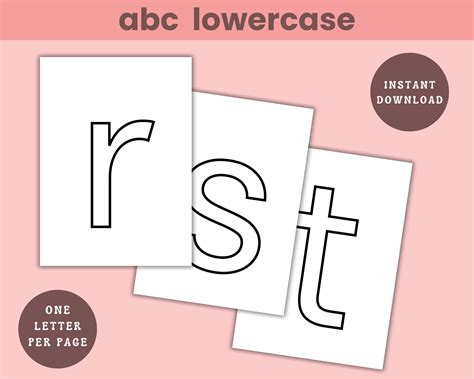 Block Letters, Large Alphabet Letters Printable, Bulletin Board Letters, Letters One per Page ...