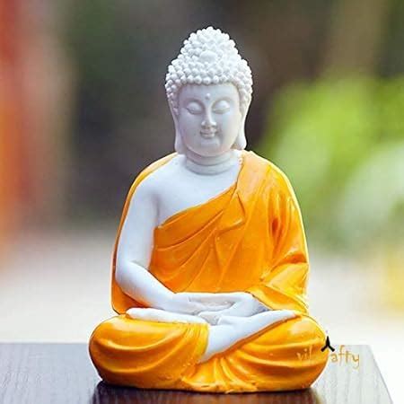 Buy Collectible India Resin Lord Buddha Idol, 3'' x 2'', Multicolour ...