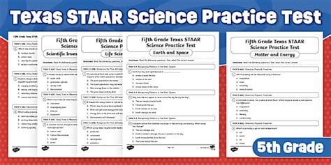Fifth Science Practice Tests Pack | Texas STAAR Test Prep