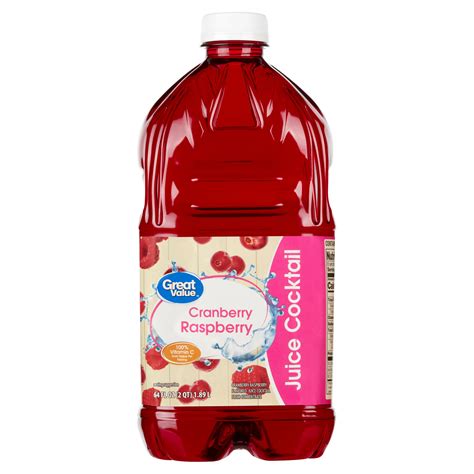 Great Value Cranberry Raspberry Juice Cocktail | Fig App