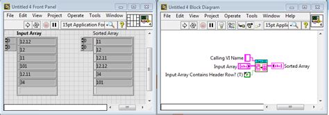 Image result for Sorting Array LabVIEW