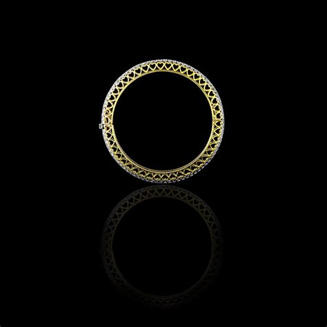 Discover classic glamour with our diamond bangle pair - (PGDB072 ...