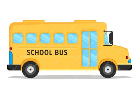 Premium Vector | School bus vector illustration isolated on white ...