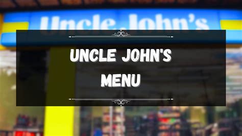 Uncle John’s (Ministop) Menu Prices Philippines February 2026 Updated
