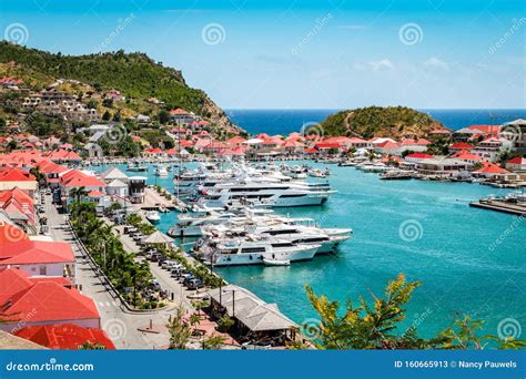 Gustavia, St Barts. Luxury Yachts in Harbor, West Indies, Caribbean ...