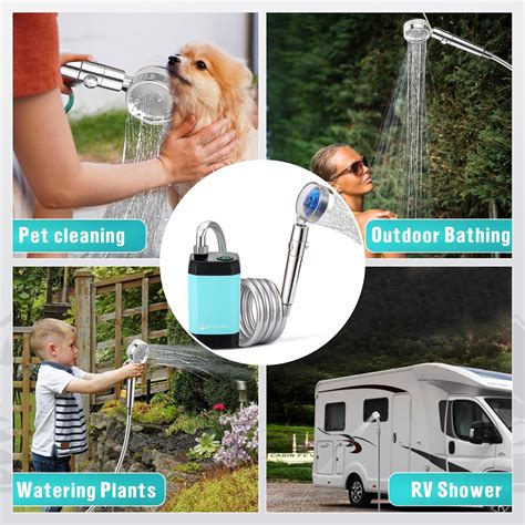 Brarvagur Portable Camping Shower, Upgrade 7800mAh India | Ubuy
