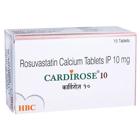Cardirose 10 Tablet 15's | Uses, Side Effects, Price | Apollo Pharmacy