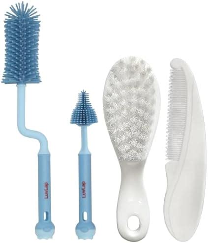 LuvLap 360° Movable Silicone Bristle Bristle Baby Feeding Bottle ...