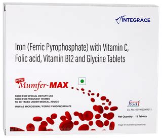 Mumfer Max New Tablet 15 - Uses, Side Effects, Dosage, Price | Truemeds