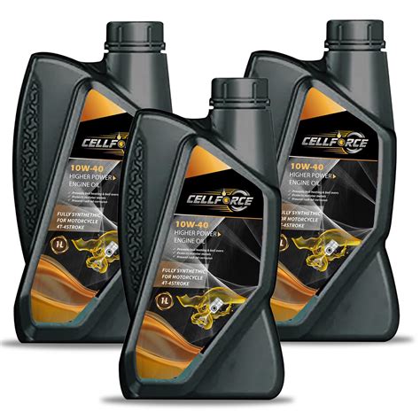 CellForce 10W40 Fully Synthetic 4T Engine Oil for Bikes – 1L (JASO MA2 ...