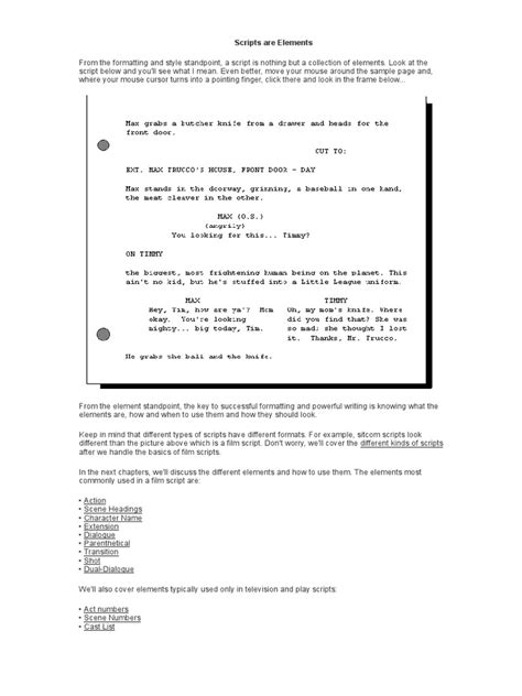 Image result for Elements of Script