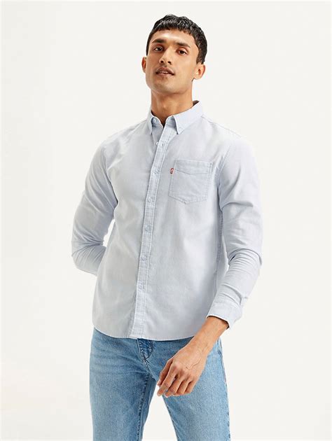 Men's Solid Slim Fit Oxford Shirt – Levis India Store