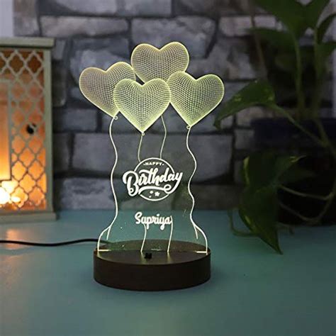 Buy Giftsvalla Personalised Birthday LED Lamp for Couple, Boyfriend ...