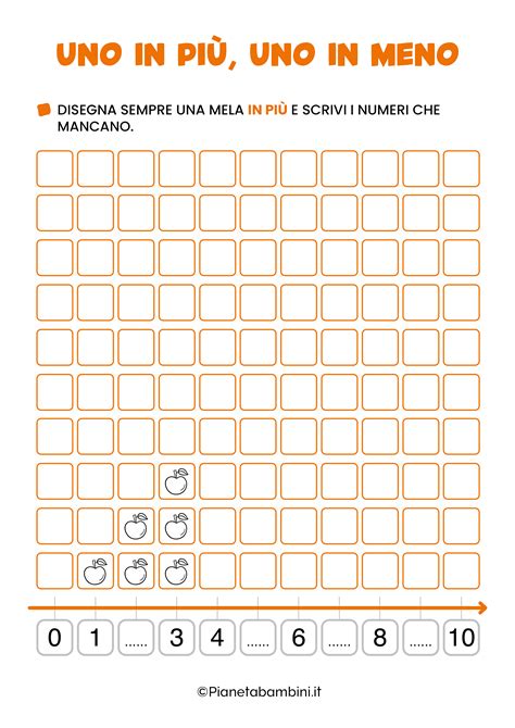 Uno in Più, Uno in Meno: Schede per la Classe Prima | PianetaBambini.it ...