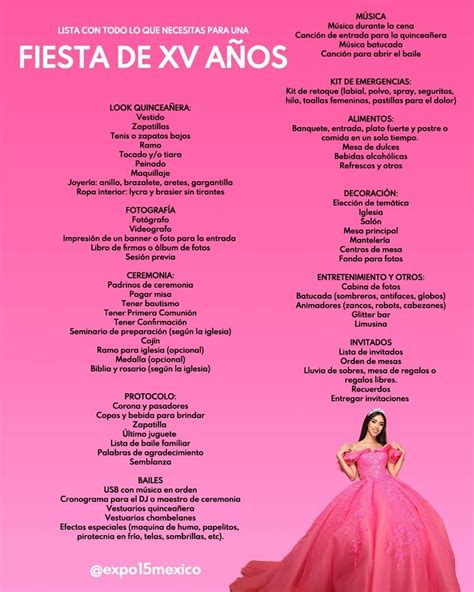 Ejemplo de Lista de Padrinos de 15