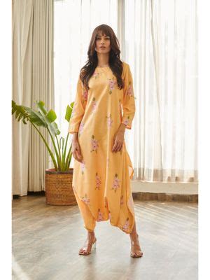 Buy Pasha India Jasmine Yellow Dhoti Style Jumpsuit Online