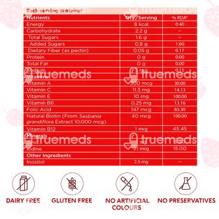 Hk Vitals Biotin Hair Gummies 30 - Uses, Side Effects, Dosage, Price ...