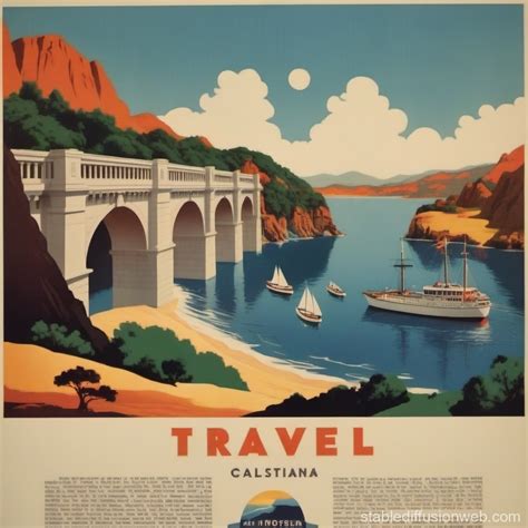 Vintage Travel Poster Design | Stable Diffusion Online
