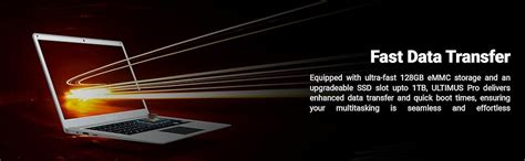 ULTIMUS Pro Intel Celeron Dual Core Laptop 4GB RAM 128GB M.2 Emmc ...