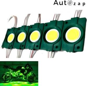 Autozap 5 Pcs Green Car Motorcycle Underglow patch Led Module Strip ...