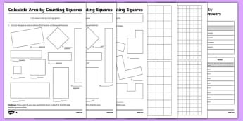 Counting Squares - Area & Perimeter - KS2 Primary Resources