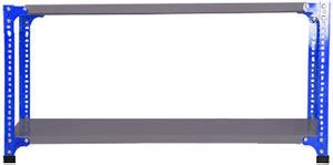 Premier Steel Slotted Angle Rack CRC Sheet 2 Shelves Multipurpose ...