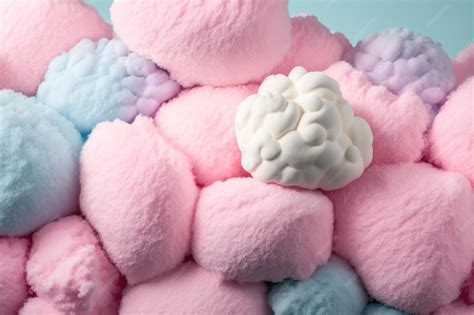Premium Photo | Colorful pink fluffy cotton candy background soft color ...