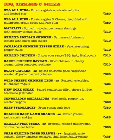 Menu at QT Grills, Chennai, +RG5