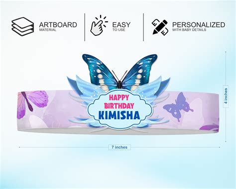 Butterfly Theme Crown Hat | Birthday Party Decoration Items online ...