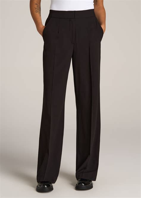 Flat Front Wide Leg Dress Pants for Tall Women | American Tall