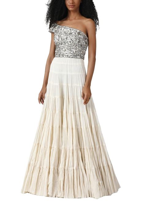 One shoulder tier gown – samantchauhan