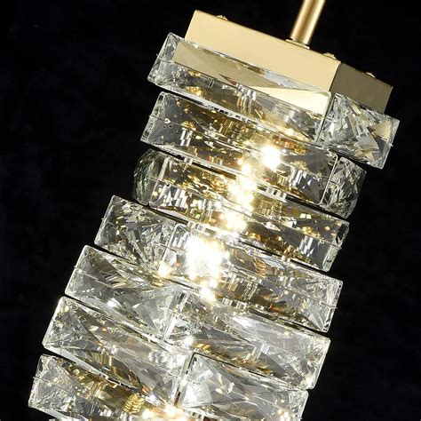 JEENKAE Modern Crystal Pendant Light Gold Pendant Lighting India | Ubuy