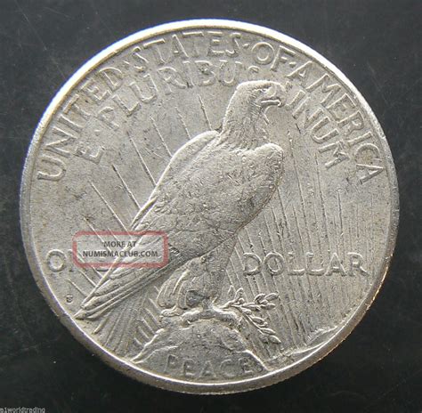 1922 - S Peace Liberty Silver One Dollar Coin
