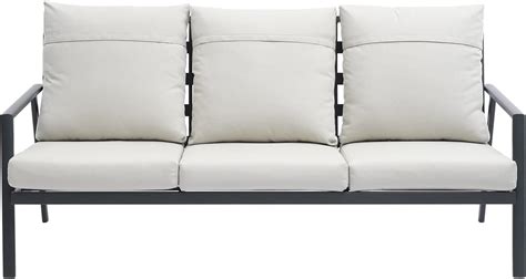 Buy LebenLiebe Outdoor Sectional Sofa High Back 3 Seater Sofa Aluminum ...