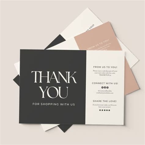 Premium Thank You Cards – Custom Sizes (3.5×5, A6) | Thick Stock, Fast ...