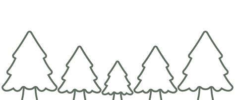 Pine Tree Outline 的图像结果