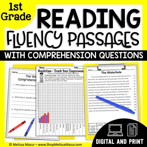 Image result for First Grade Reading Fluency Worksheets