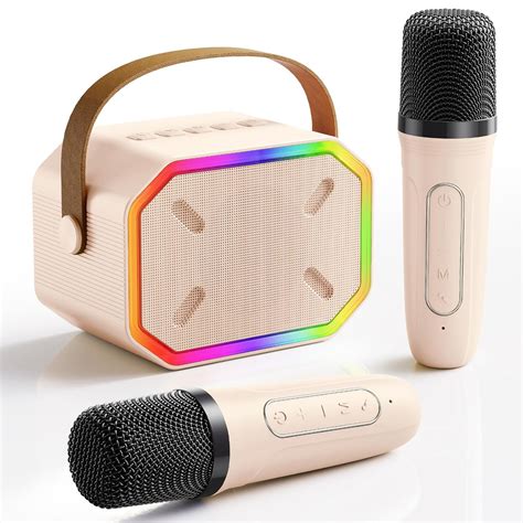 Portable Karaoke Machine with Bluetooth Microphone: Professional Mini ...