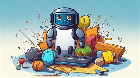 Image result for Computer Robot Cartoon