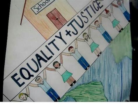 A poster on equality and justice ..... - Brainly.in