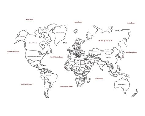 Black and White World Map Paint 的图像结果