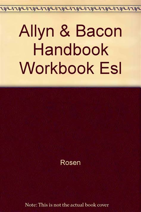 Buy Allyn & Bacon Handbook Workbook Esl Book Online at Low Prices in ...