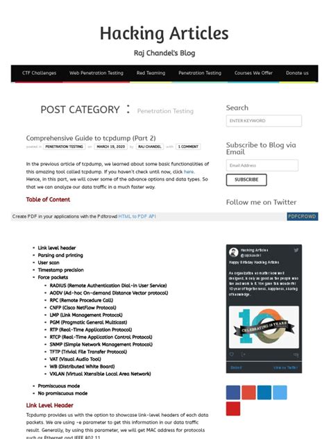 Image result for TCPDump Tutorial