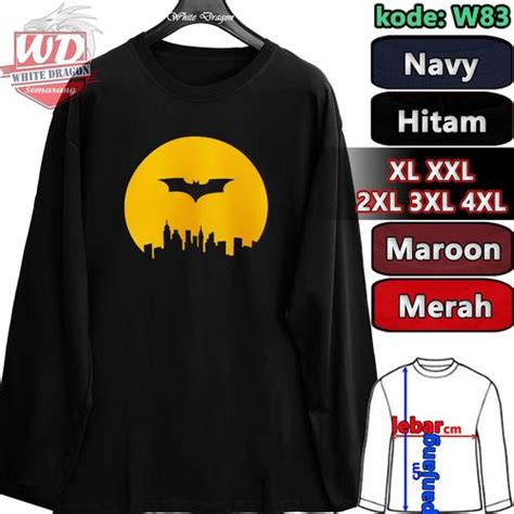 Jual KAOS LENGAN PANJANG BATMAN BIG SIZE S M L XL XXL 2XL 3XL 4XL KODE ...