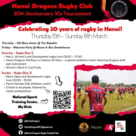 Hanoi Dragons 30th Anniversary 10s , Online event, Hanoi, Vietnam, 15 ...