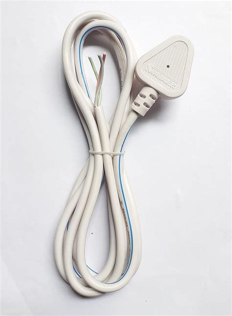 Soldier 3 Pin Wire for TV Cord, Cooler, Electric Heater, Geyser, Fan| 2 ...