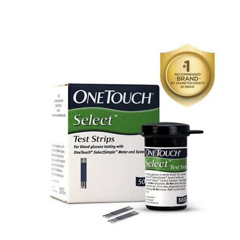 OneTouch Select Test Strips | Pack of 50 Strips | Blood Sugar Test ...